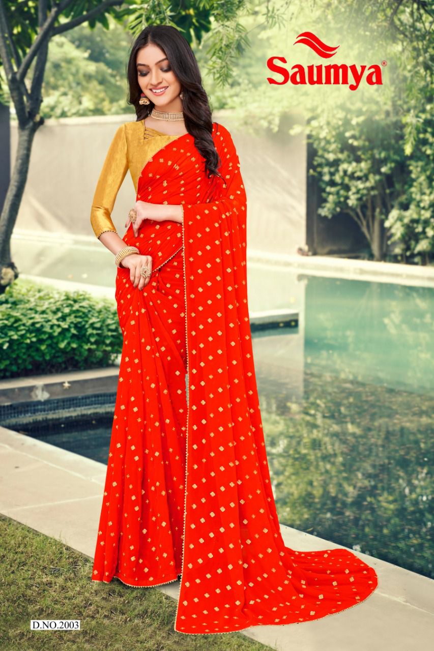 Ishita Saumya Fancy Festive Wear Wholesale Designer Sarees